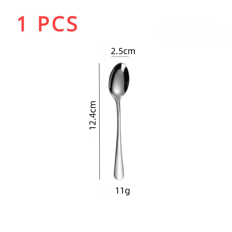 6 Pieces Of Espresso Spoon, 4.7 Inch Stainless Steel Mini Coffee Spoon Dessert Spoon