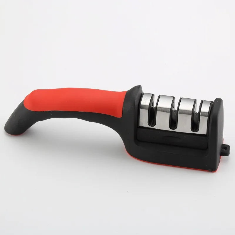 4 Stage Diamond Knife Sharpener Professional Manual Sharpening Tool with Non-Slip Base for Kitchen Knives ScissorsHousehold Tool