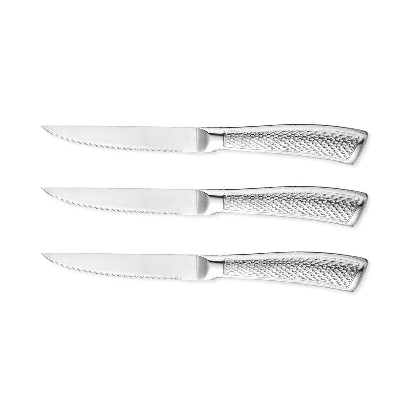Steak knife set, stainless steel meat slicer kitchen sawtooth knife accessories, practical sushi knives for cooking 1/3/6 pieces