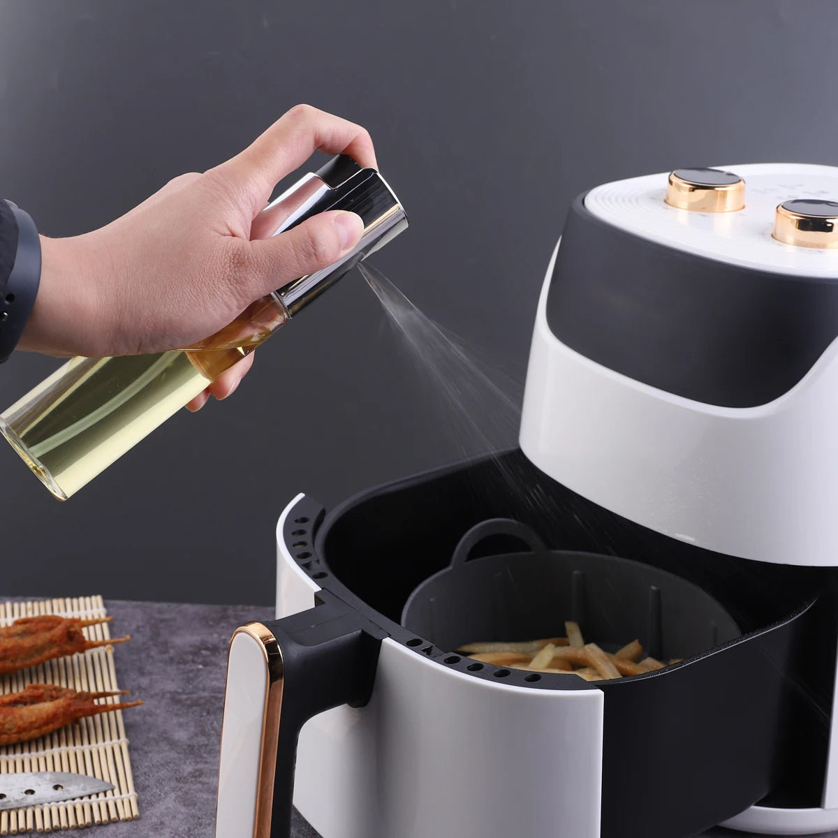 "Oil Sprayer for Cooking, Oil Mister, 105ml Spray Bottle, Olive Oil Spray for Salad, BBQ, Kitchen Baking, Roasting "